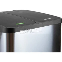 Contenedor De Reciclaje Exterior 2x15 Litros Acero Inoxidable Emuca -Brico Lemar Comercio contenedor de reciclaje exterior 2x15 litros acero inoxidable emuca 1