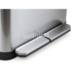 Contenedor De Reciclaje Exterior 2x15 Litros Acero Inoxidable Emuca -Brico Lemar Comercio contenedor de reciclaje exterior 2x15 litros acero inoxidable emuca 2