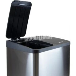 Contenedor De Reciclaje Exterior 2x15 Litros Acero Inoxidable Emuca -Brico Lemar Comercio contenedor de reciclaje exterior 2x15 litros acero inoxidable emuca 3