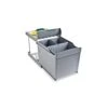 Contenedor Reciclaje Extracción Automática 1x16L 2x7.5L Gris Para Mueble Cocina - Emuca -Brico Lemar Comercio contenedor reciclaje extraccion automatica 1x16l 2x75l gris para mueble cocina emuca