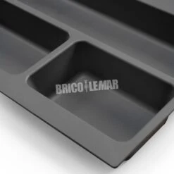 Cubertero Optima Para Cajón De Cocina Vertex/Concept 500 Módulo 1000mm Tablero 16mm Gris Antracita Emuca -Brico Lemar Comercio cubertero optima para cajon de cocina vertex concept 500 modulo 1000mm tablero 16mm gris antracita emuca 3