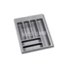 Cubertero Para Cajón De Cocina Universal Módulo 450mm Plástico Gris Emuca