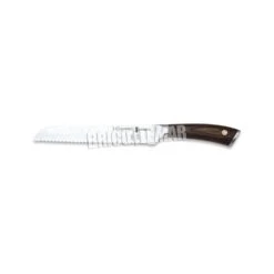 Cuchillo Panero Sakura 19cm Acero Inoxidable Mango Madera De Pakka Forjado Martillado 3 Claveles