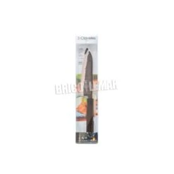 Cuchillo Santoku 18cm Serie Osaka Acero Inoxidable Mango Madera Granadillo Forjado 3 Claveles -Brico Lemar Comercio cuchillo santoku 18cm serie osaka acero inoxidable mango madera granadillo forjado 3 claveles 2