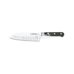 Cuchillo Santoku Alveolado 17cm Serie Forgé Acero Inoxidable Mango POM Forjado 3 Claveles
