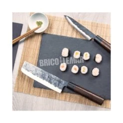 Cuchillo Usuba 18cm Serie Osaka Acero Inoxidable Mango Madera Granadillo Forjado 3 Claveles -Brico Lemar Comercio cuchillo usuba 18cm serie osaka acero inoxidable mango madera granadillo forjado 3 claveles 2