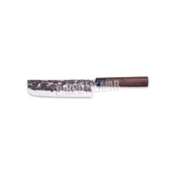 Cuchillo Usuba 18cm Serie Osaka Acero Inoxidable Mango Madera Granadillo Forjado 3 Claveles