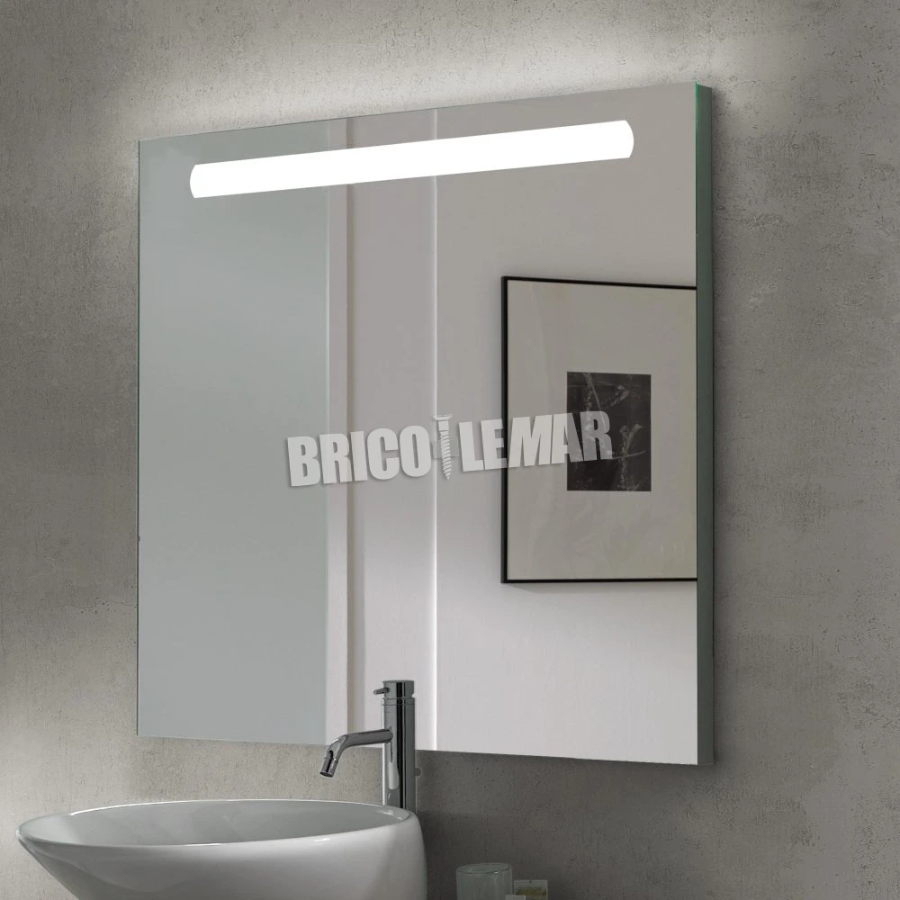 Emuca Espejo De Baño Pegasus Con Iluminación LED Frontal 60x70cm 4 Emuca Espejo De Baño Pegasus Con Iluminación LED Frontal 60x70cm - Imagen 2