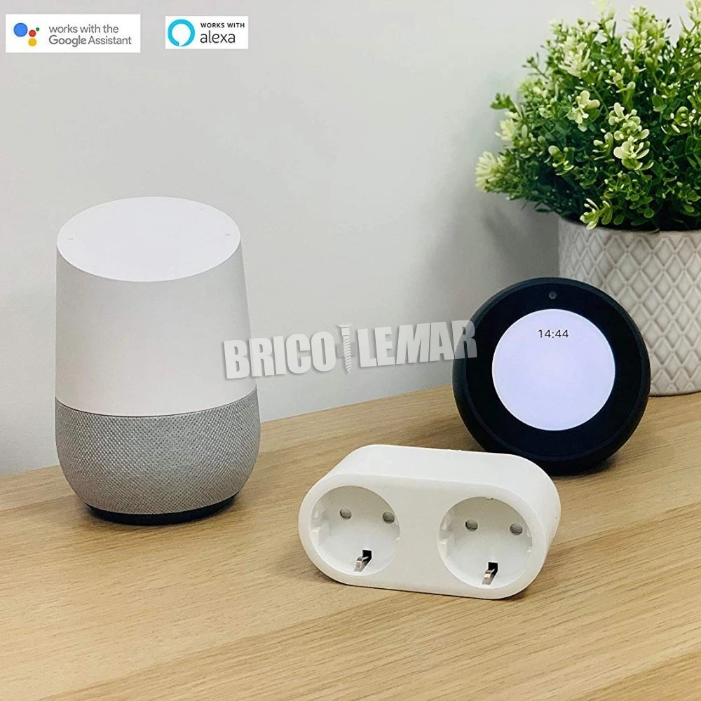 Enchufe Doble Inteligente WiFi Con Medidor Consumo 110-240v 16A Energeeks 4 Enchufe Doble Inteligente WiFi Con Medidor Consumo 110-240v 16A Energeeks - Imagen 2