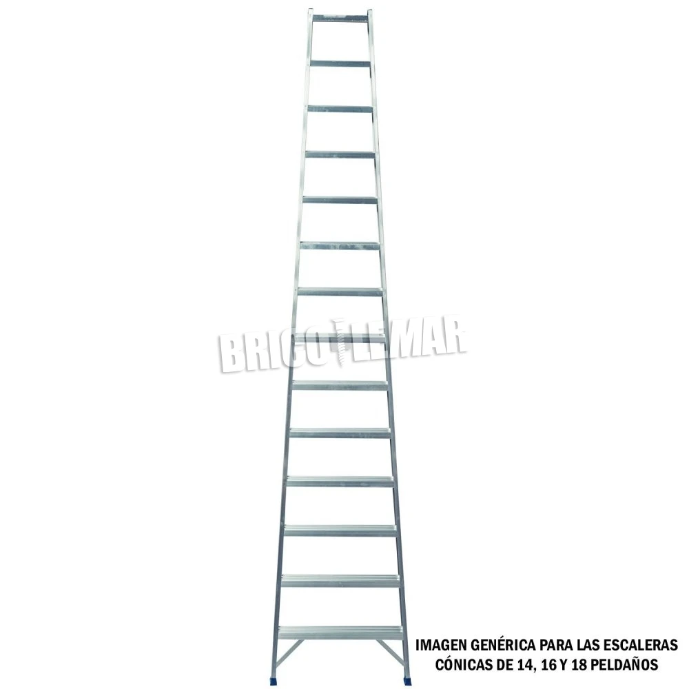 Escalera Agrícola Cónica Simple 3,5m 14 Peldaños Plabell 4 Escalera Agrícola Cónica Simple 3,5m 14 Peldaños Plabell - Imagen 2