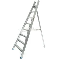 Escalera Agrícola De Aluminio 250cm Altura 8 Peldaños Plabell