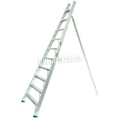 Escalera Agrícola De Aluminio 308cm Altura 10 Peldaños Plabell