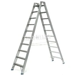 Escalera De Doble Subida Con Plataforma PA 10+10 Peldaños Plabell