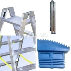 Escalera De Doble Subida Con Plataforma PA 5+5 Peldaños Plabell -Brico Lemar Comercio escalera de doble subida con plataforma pa 5 5 peldanos plabell 1