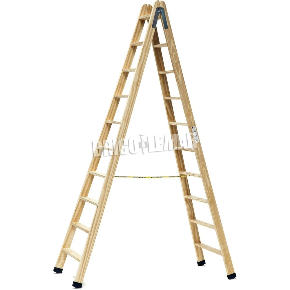Escalera De Madera De Pintor Profesional En Tijera 10+10 Peldaños Plabell 3 Escalera De Madera De Pintor Profesional En Tijera 10+10 Peldaños Plabell