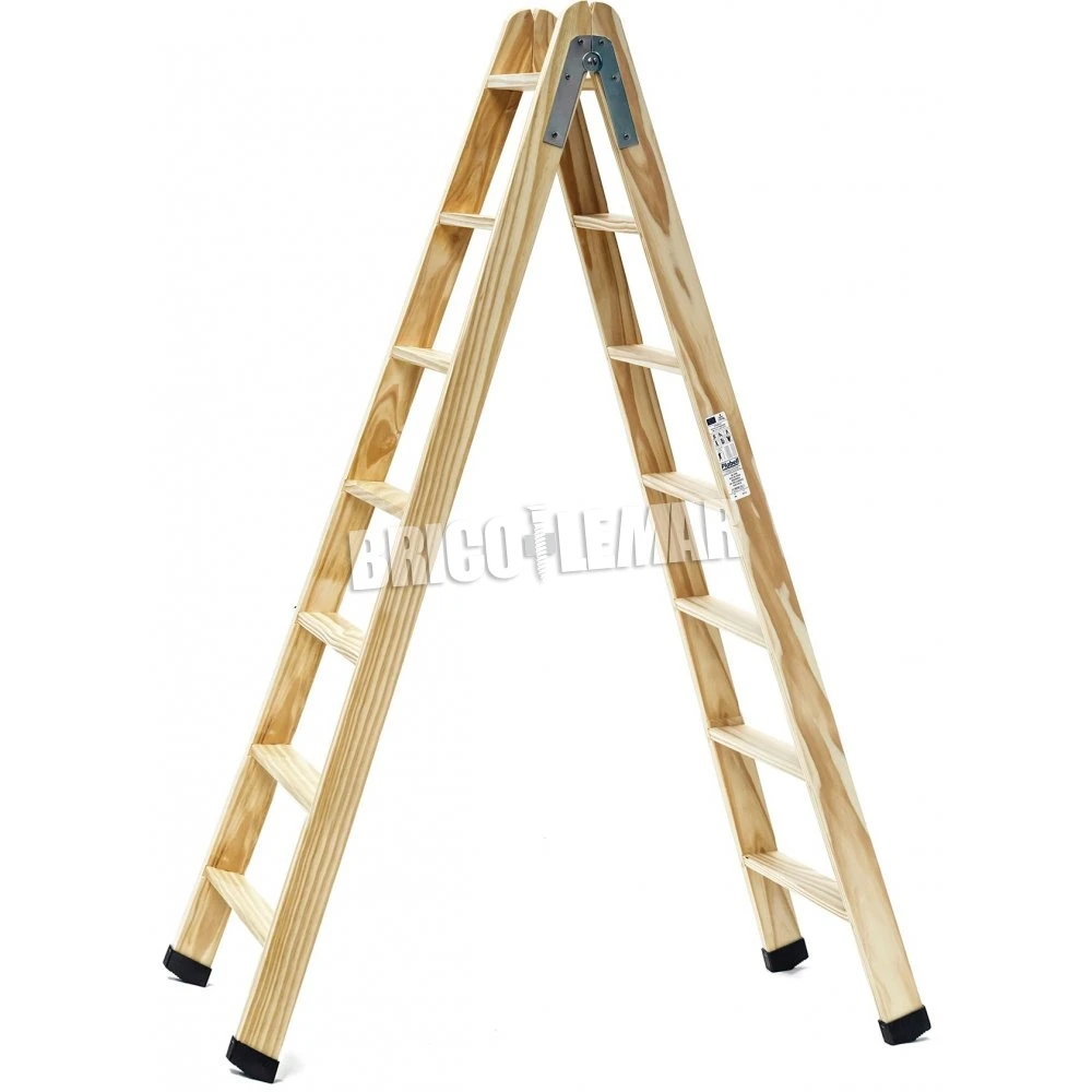 Escalera De Madera De Pintor Profesional En Tijera 7+7 Peldaños Plabell 3 Escalera De Madera De Pintor Profesional En Tijera 7+7 Peldaños Plabell
