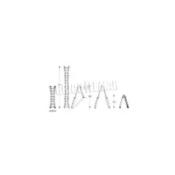 Escalera Telescópica De Aluminio MULTI 5+5 Plabell -Brico Lemar Comercio escalera telescopica de aluminio multi 5 5 plabell 6