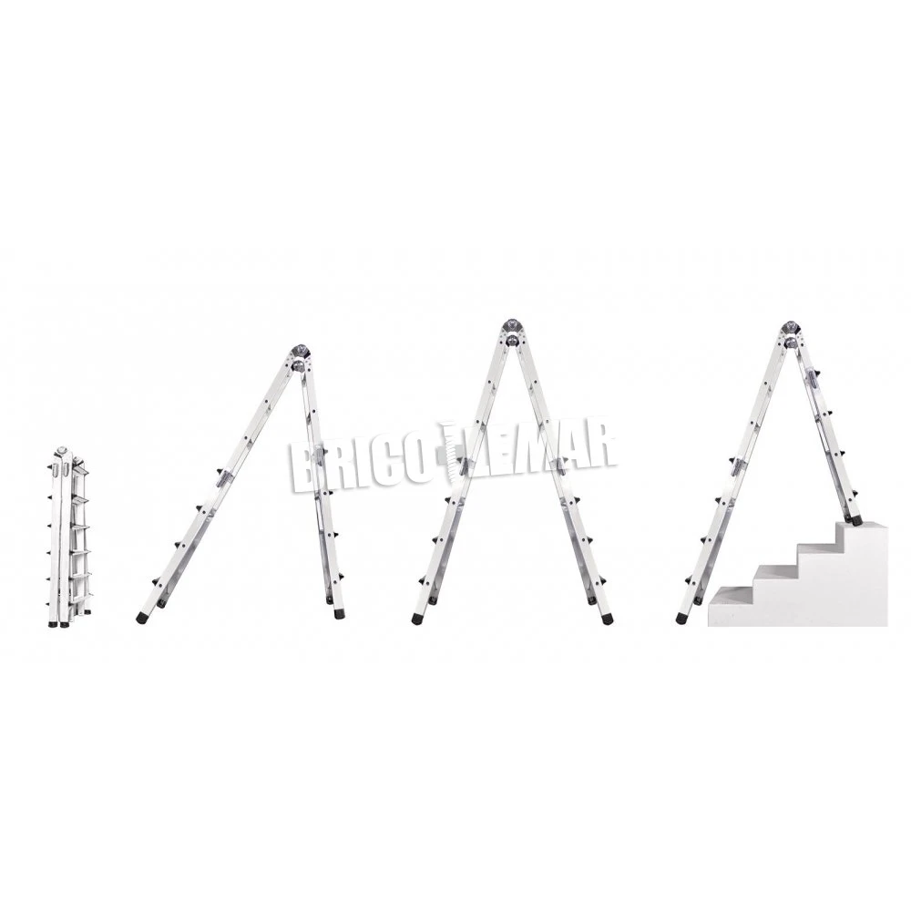 Escalera Telescópica Multiuso De Aluminio 2x4+4 398cm WK700110 Werku 4 Escalera Telescópica Multiuso De Aluminio 2x4+4 398cm WK700110 Werku - Imagen 2