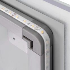 Espejo De Baño Heracles Con Iluminación LED Frontal Y Decorativa, AC 230V 50Hz, 34W, Plástico Y Cristal - Emuca -Brico Lemar Comercio espejo de bano heracles con iluminacion led frontal y decorativa ac 230v 50hz 34w plastico y cristal emuca 5