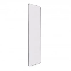 Espejo Extraíble Para Interior De Armario Quartz, Con Giro 180°, 1.000x300mm, Aluminio, Vidrio Y Acero, Titanio - Emuca