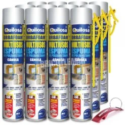 Espuma De Poliuretano Cánula 750ml Caja 12 Unidades Quilosa Orbafoam