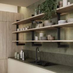 Estructura Modular Zero Herrajes Montaje Pared Aluminio Negro - Emuca 16 Estructura Modular Zero Herrajes Montaje Pared Aluminio Negro - Emuca -Brico Lemar Comercio estructura modular zero herrajes montaje pared aluminio negro emuca 3