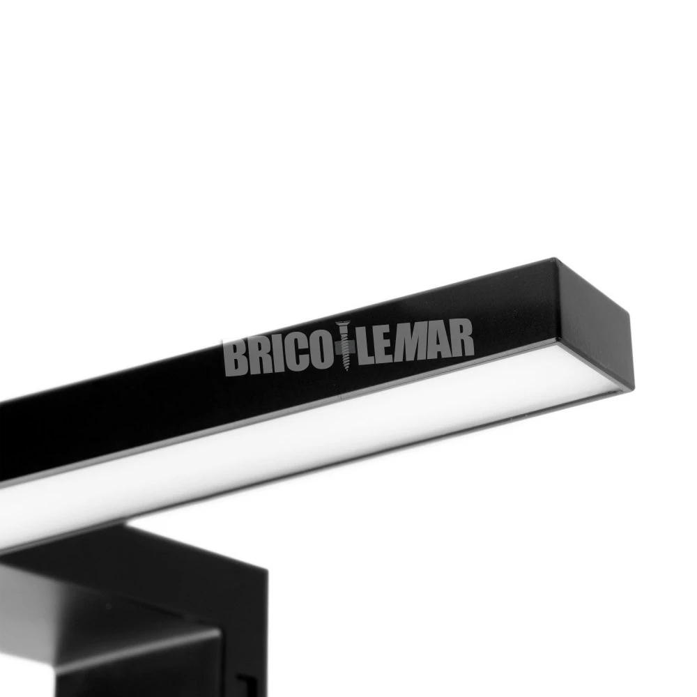 Foco LED Para Espejo De Baño Virgo IP44 300mm Plástico Pintado Negro Emuca 5 Foco LED Para Espejo De Baño Virgo IP44 300mm Plástico Pintado Negro Emuca - Imagen 3