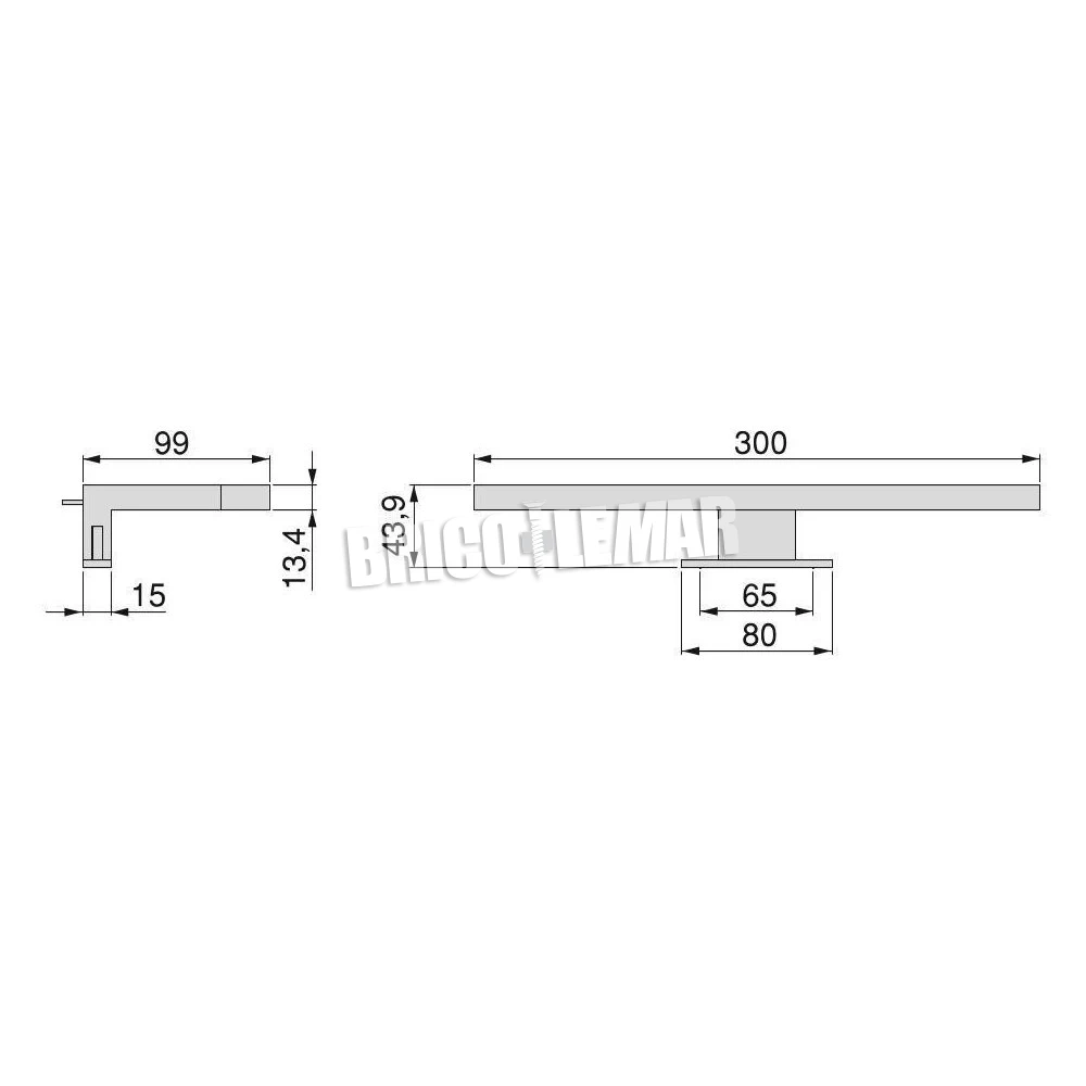 Foco LED Para Espejo De Baño Virgo IP44 300mm Plástico Pintado Negro Emuca 7 Foco LED Para Espejo De Baño Virgo IP44 300mm Plástico Pintado Negro Emuca - Imagen 5