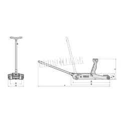 Gato De Carretilla Mega GT3 3 Toneladas -Brico Lemar Comercio gato de carretilla mega gt3 3 toneladas 2