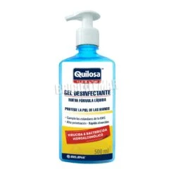 Gel Desinfectante De Manos Hidroalcohólico Virucida Y Bactericida 500ml Quilosa