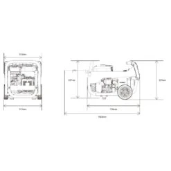 Generador Eléctrico A Gasolina Gama Profesional Jaca 3300W 224cc Genergy -Brico Lemar Comercio generador electrico a gasolina gama profesional jaca 3300w 224cc genergy 2