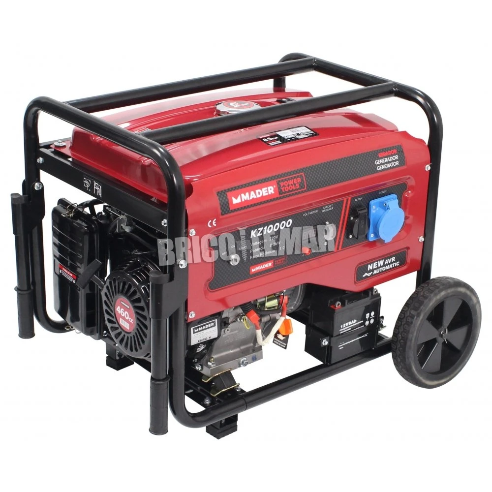 Generador Monofásico 460cc 8.5Kva Con Ruedas Mader 3 Generador Monofásico 460cc 8.5Kva Con Ruedas Mader