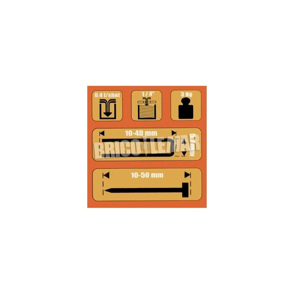 Grapadora-clavadora Neumática Nuair Comby Kit Revolution Air 5 Grapadora-clavadora Neumática Nuair Comby Kit Revolution Air - Imagen 3