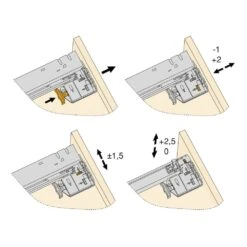 Guías Ocultas Cajones Silver 290mm Acero Cincado - Emuca -Brico Lemar Comercio guias ocultas cajones silver 290mm acero cincado emuca 8