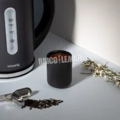 Hervidor Eléctrico 2200W 1.7L Base Giratoria 360° Negro Mate H.Koenig BOE52 -Brico Lemar Comercio hervidor electrico 2200w 17l base giratoria 360 negro mate hkoenig boe52 6