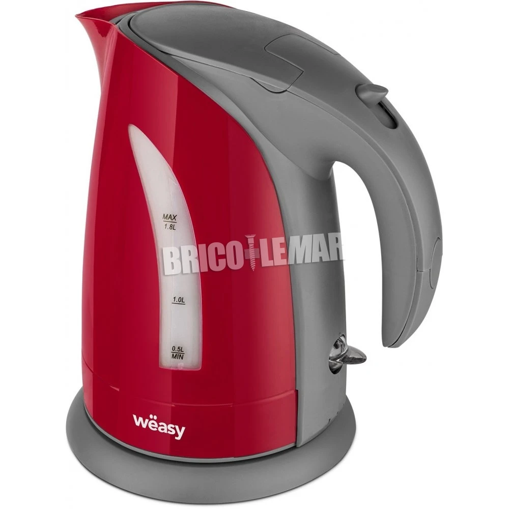 Hervidor Eléctrico 2200W 1.8L Rojo Base Giratoria 360° Wëasy SW8R 4 Hervidor Eléctrico 2200W 1.8L Rojo Base Giratoria 360° Wëasy SW8R - Imagen 2