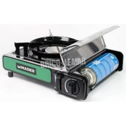 Hornillo Portátil A Gas 2,2kW Mader + 4 Cartuchos De Gas 220g Campingaz -Brico Lemar Comercio hornillo portatil a gas 22kw mader 4 cartuchos de gas 220g campingaz 4