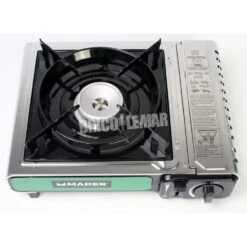 Hornillo Portátil Camping De Cartucho De Gas 2,2kW Mader -Brico Lemar Comercio hornillo portatil camping de cartucho de gas 22kw mader 1