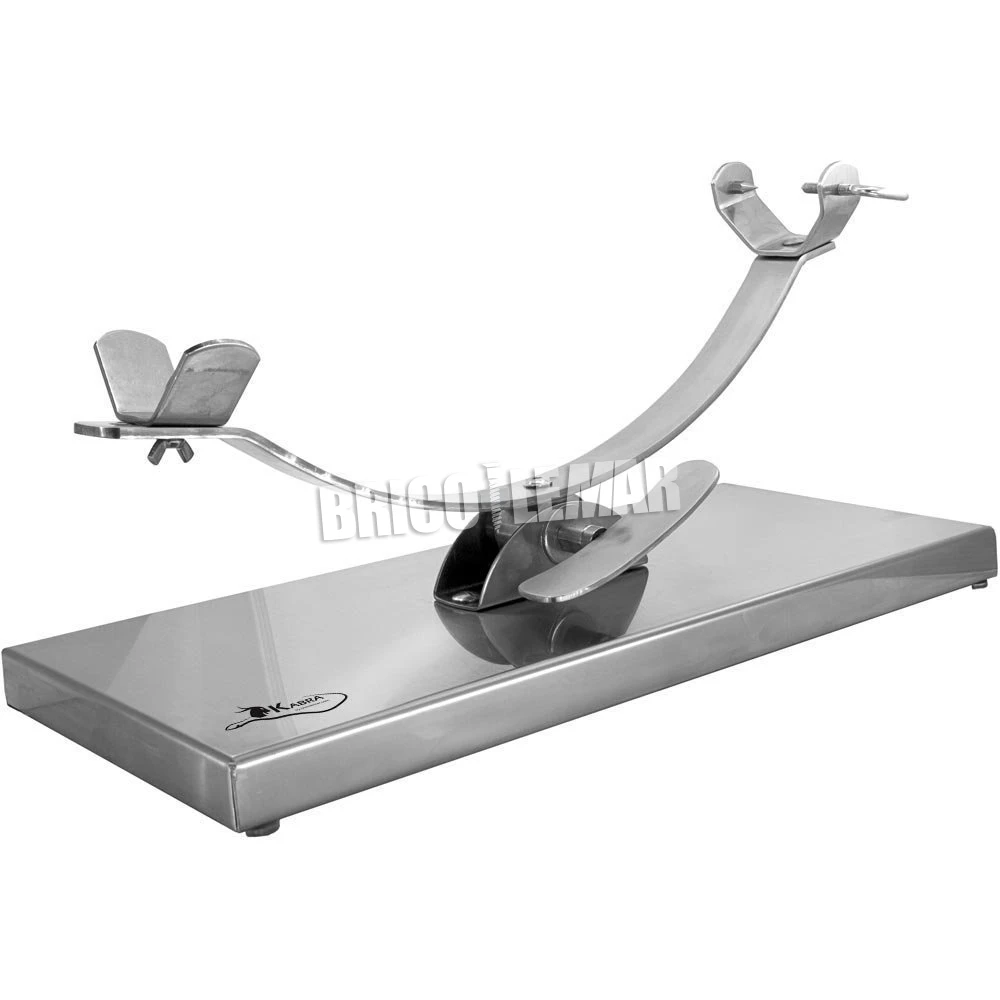 Jamonero Con Balancin Inox Kabra + Cuchillo Jamonero Y Deshuesador + Chaira + Pinza Para Jamon + Delantal De Regalo 4 Jamonero Con Balancin Inox Kabra + Cuchillo Jamonero Y Deshuesador + Chaira + Pinza Para Jamon + Delantal De Regalo - Imagen 2