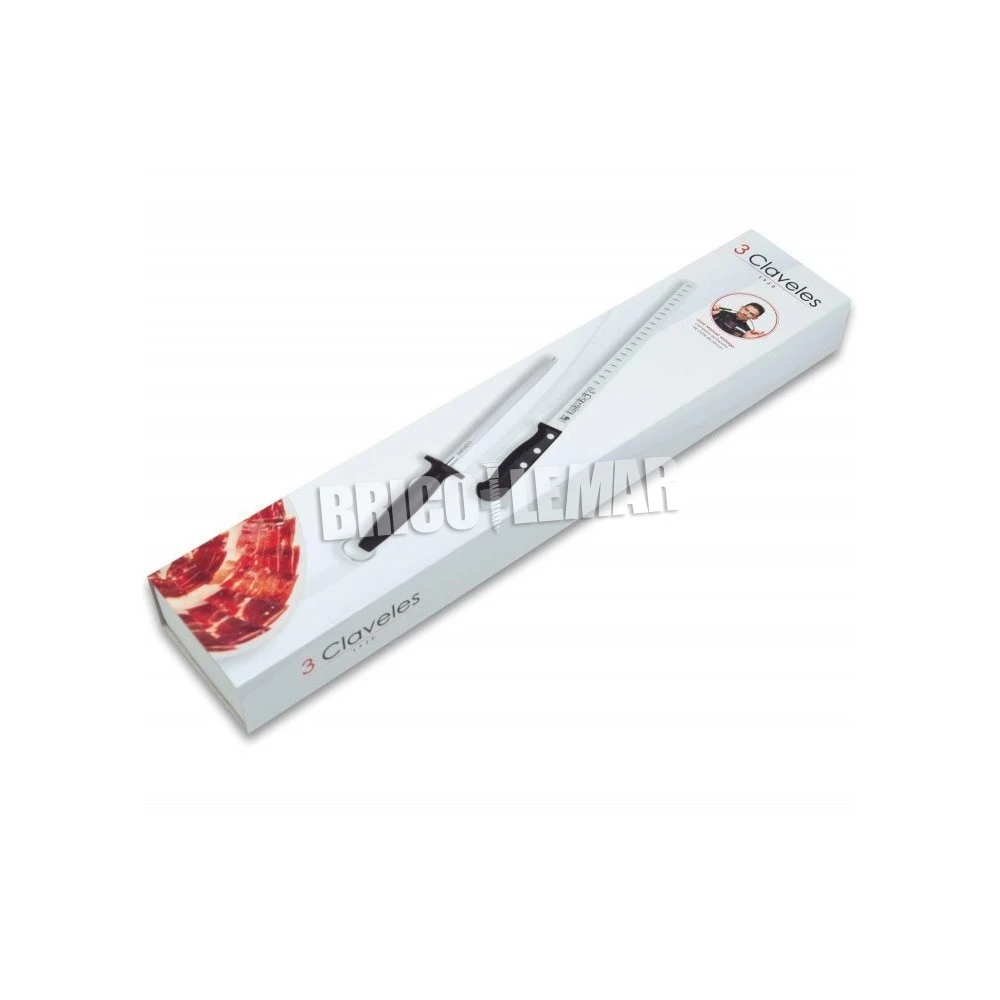 Jamonero Con Balancin Inox Kabra + Cuchillo Jamonero Y Deshuesador + Chaira + Pinza Para Jamon + Delantal De Regalo 7 Jamonero Con Balancin Inox Kabra + Cuchillo Jamonero Y Deshuesador + Chaira + Pinza Para Jamon + Delantal De Regalo - Imagen 5