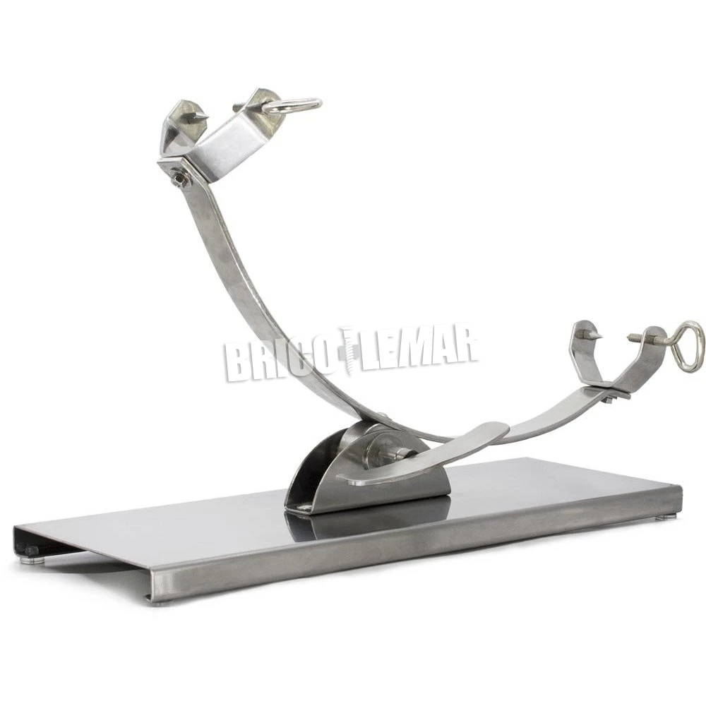 Jamonero INOX Con Balancín Base Inoxidable Flores Cortés 5 Jamonero INOX Con Balancín Base Inoxidable Flores Cortés - Imagen 3