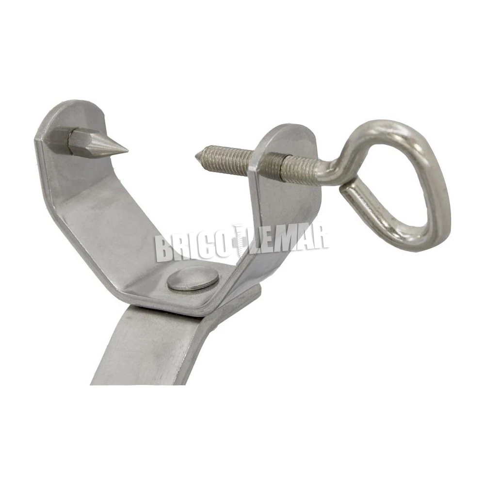 Jamonero INOX Con Balancín Base Inoxidable Flores Cortés 7 Jamonero INOX Con Balancín Base Inoxidable Flores Cortés - Imagen 5