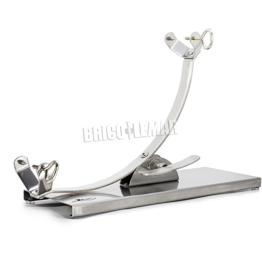 Jamonero Inoxidable De Balancin Kabra + Chaira + Cuchillos Jamonero Y Deshuesador + Pinza Para Jamon + Delantal Bricolemar 5 Jamonero Inoxidable De Balancin Kabra + Chaira + Cuchillos Jamonero Y Deshuesador + Pinza Para Jamon + Delantal Bricolemar - Imagen 3