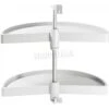 Juego Bandejas Giratorias Mueble De Cocina 180º Módulo 900mm Plástico Blanco Emuca -Brico Lemar Comercio juego bandejas giratorias mueble de cocina 180 modulo 900mm plastico blanco emuca