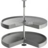 Juego Bandejas Giratorias Mueble De Cocina 270º Módulo 900mm Plástico Y Aluminio Gris Emuca -Brico Lemar Comercio juego bandejas giratorias mueble de cocina 270 modulo 900mm plastico y aluminio gris emuca