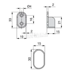 Juego De 2 Barras De Armario Ovaladas 30x15mm 950mm Acero Cromado Emuca 7 Juego De 2 Barras De Armario Ovaladas 30x15mm 950mm Acero Cromado Emuca -Brico Lemar Comercio juego de 2 barras de armario ovaladas 30x15mm 950mm acero cromado emuca 2