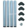 Juego De 4 Patas Para Mesa ø60mm Regulable 830-850mm Acero Gris Metalizado Emuca -Brico Lemar Comercio juego de 4 patas para mesa 60mm regulable 830 850mm acero gris metalizado emuca