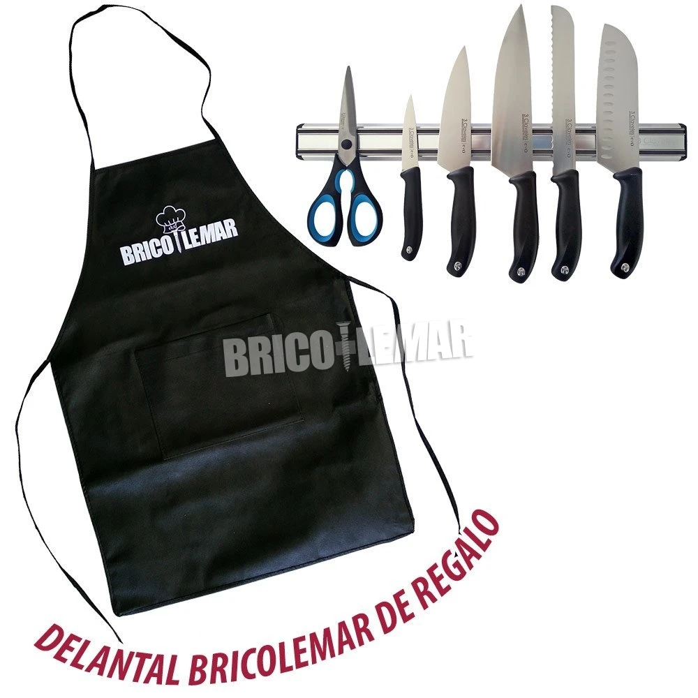 Juego De 5 Cuchillos Evo, Y Tijera De Cocina Ergo 8” En Soporte Magnético 45cm 3 Claveles 11 Juego De 5 Cuchillos Evo, Y Tijera De Cocina Ergo 8” En Soporte Magnético 45cm 3 Claveles - Imagen 9