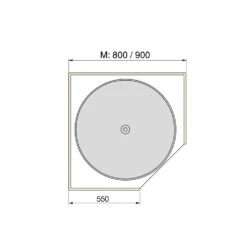 Juego De Bandejas Circulares Shelvo Para Mueble De Cocina, Para Módulo 800mm, Plástico Y Aluminio, Blanco - Emuca -Brico Lemar Comercio juego de bandejas circulares shelvo para mueble de cocina para modulo 800mm plastico y aluminio blanco emuca 3