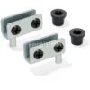 Juego De Bisagras Interiores Para Puerta De Cristal 4-6mm Espesor Acero Gris Metalizado Emuca -Brico Lemar Comercio juego de bisagras interiores para puerta de cristal 4 6mm espesor acero gris metalizado emuca